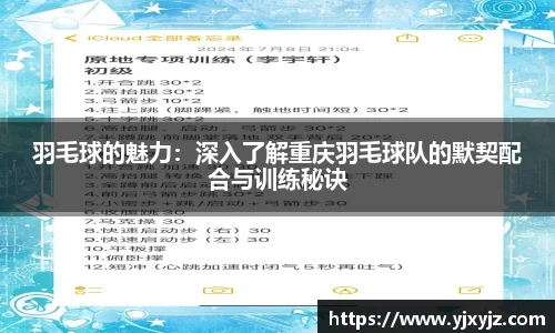 羽毛球的魅力：深入了解重庆羽毛球队的默契配合与训练秘诀